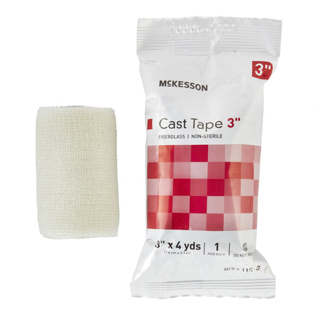 McKesson 115-3 White Cast Tape, 3 Inch x 4 Yard