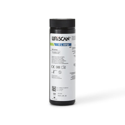 Uriscan Urine Reagent Strip, Blood, Glucose, Leucocytes, Nitrite, pH, Protein