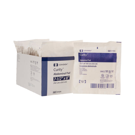 Cardinal 9192A Curity Sterile Abdominal Pad, 7-1/2 x 8 Inch