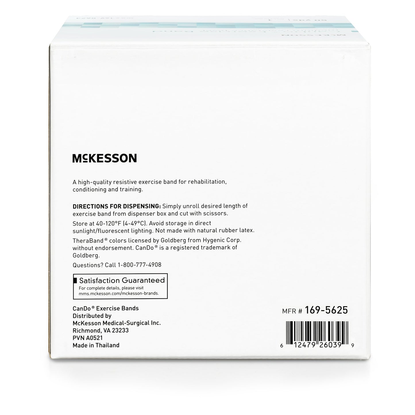 McKesson CanDo® Exercise Extra-Heavy Resistance Band, Black, 5 Inch x 50 Yard