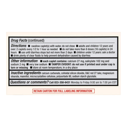 Foster & Thrive™ Stomach Relief 262 mg Bismuth Subsalicylate Caplets