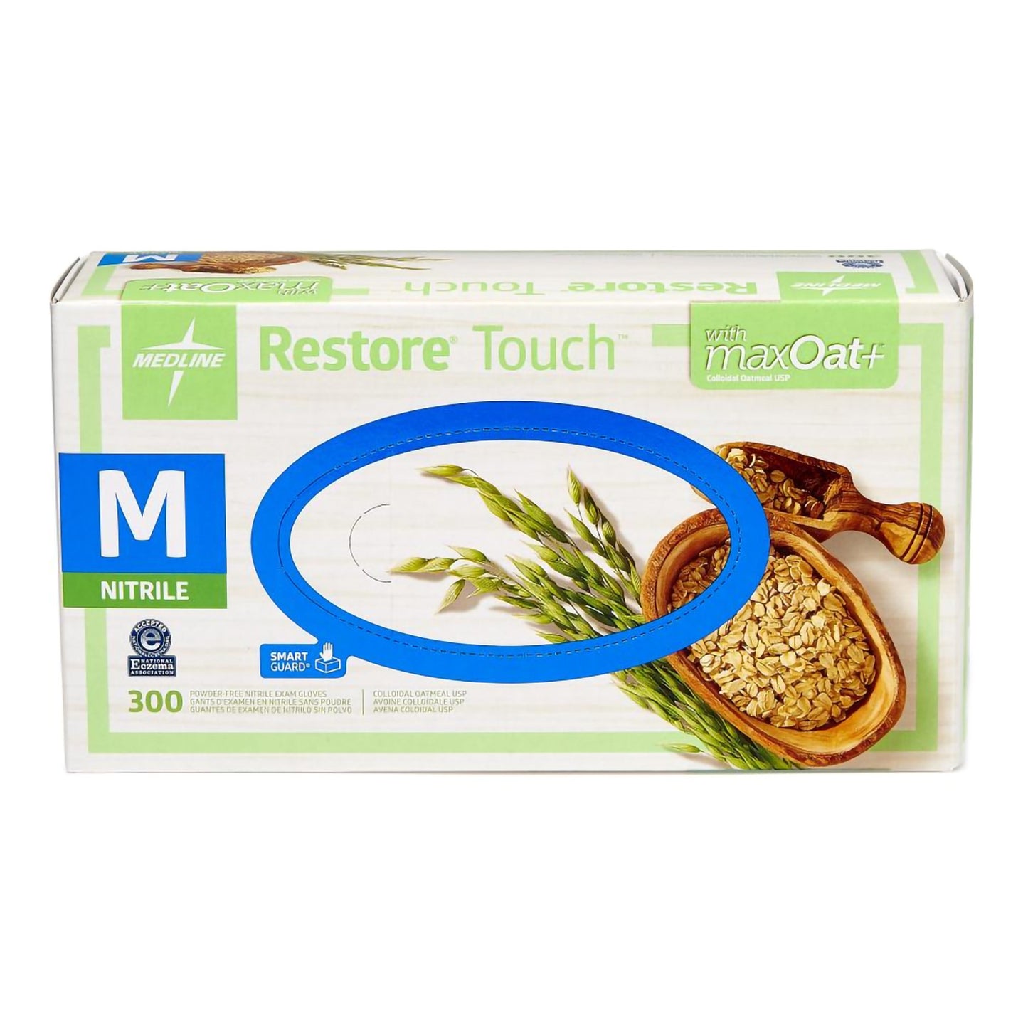 Restore® Touch Nitrile Exam Glove, Green, Medium