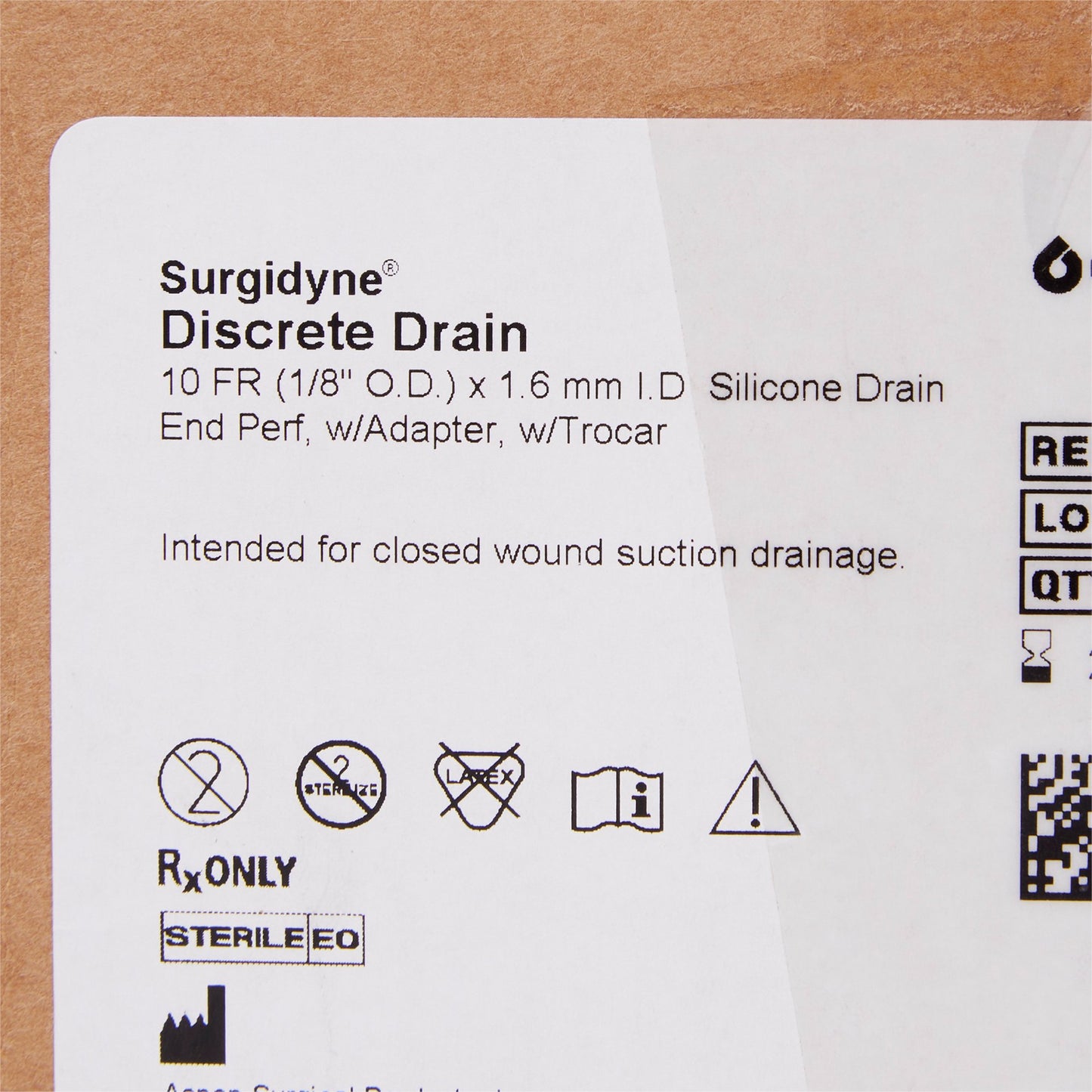 McKesson Wound Drain with Trocar, 10 Fr., 12-Inch Length
