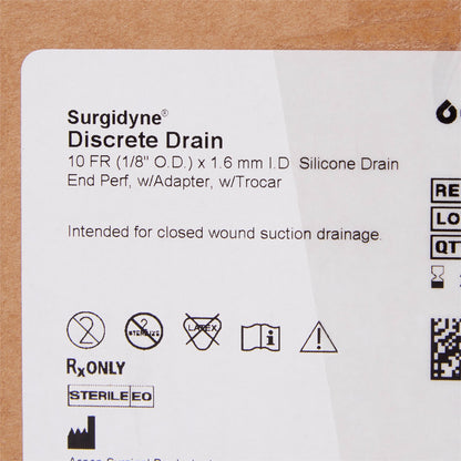 McKesson Wound Drain with Trocar, 10 Fr., 12-Inch Length