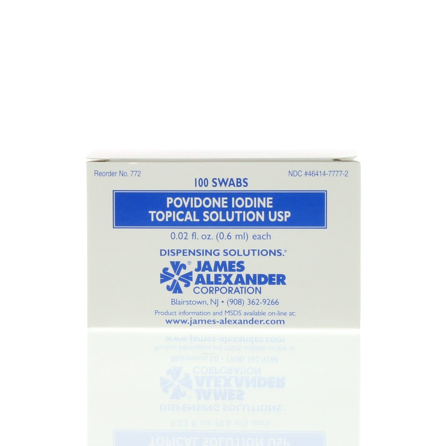 James Alexander Corporation Povidone Iodine Swabs