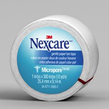 3M 530-P1 Nexcare Micropore Paper Medical Tape, 1 Inch x 10 Yard, White