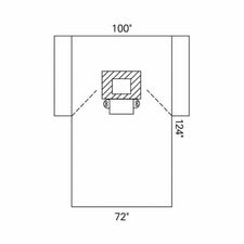 Halyard Sterile Chest Drape, 100 x 72 x 124 Inch
