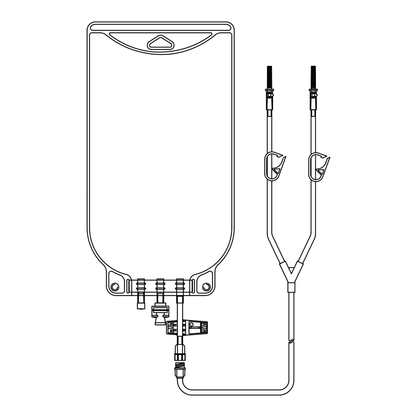 EVA Empty Bag McKesson 2000 mL Gravity
