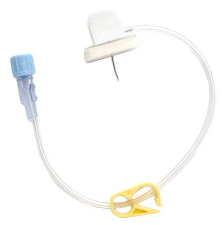 Gripper® Huber Infusion Set, 3/4 Inch Needle, 0.3 mL Priming Volume