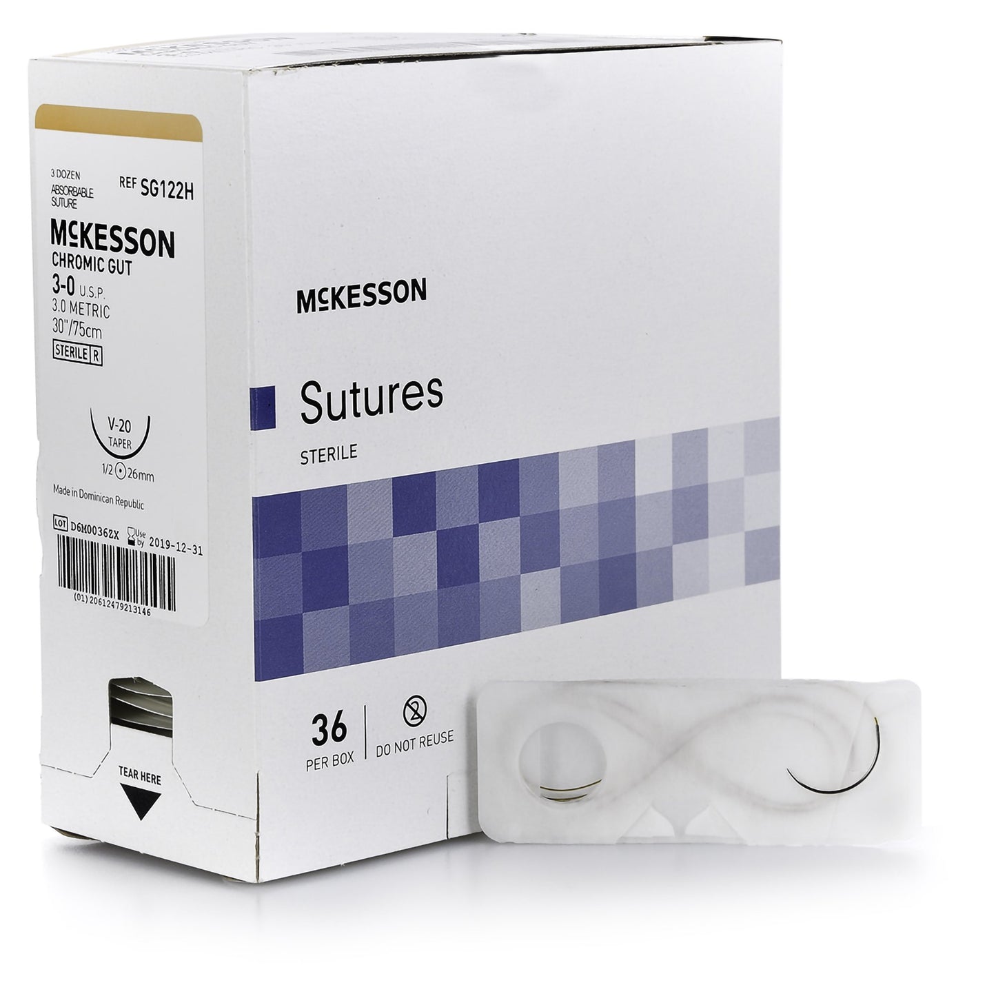 McKesson Suture with V-20 Needle