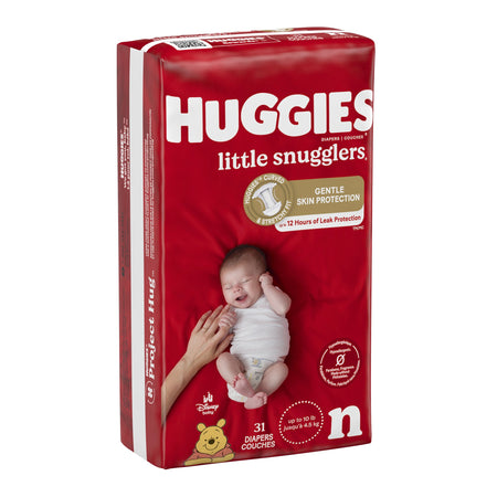 Kimberly-Clark 49694 Huggies Little Snugglers Diaper, Newborn