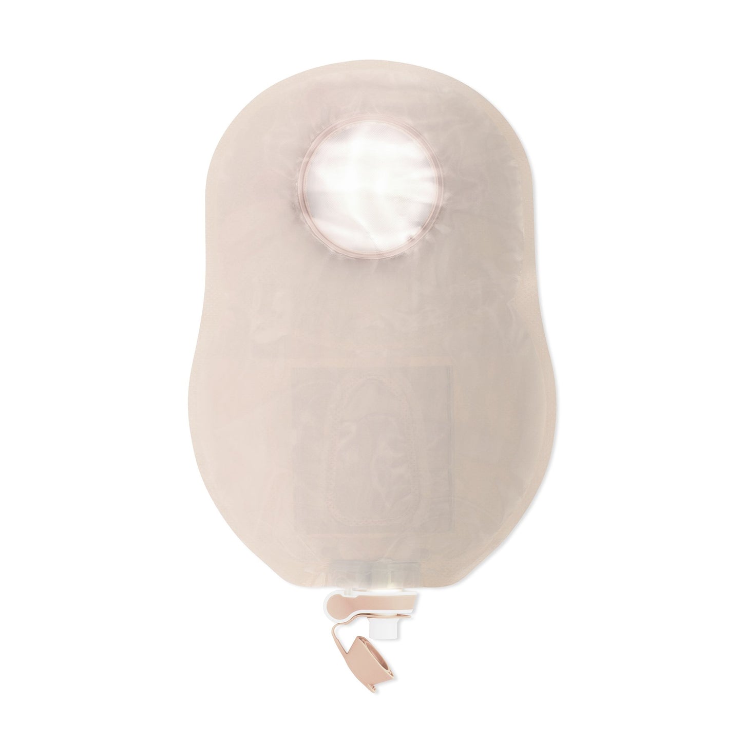 New Image™ Two-Piece Ultra Clear Urostomy Pouch, 57 mm Flange, Red Match