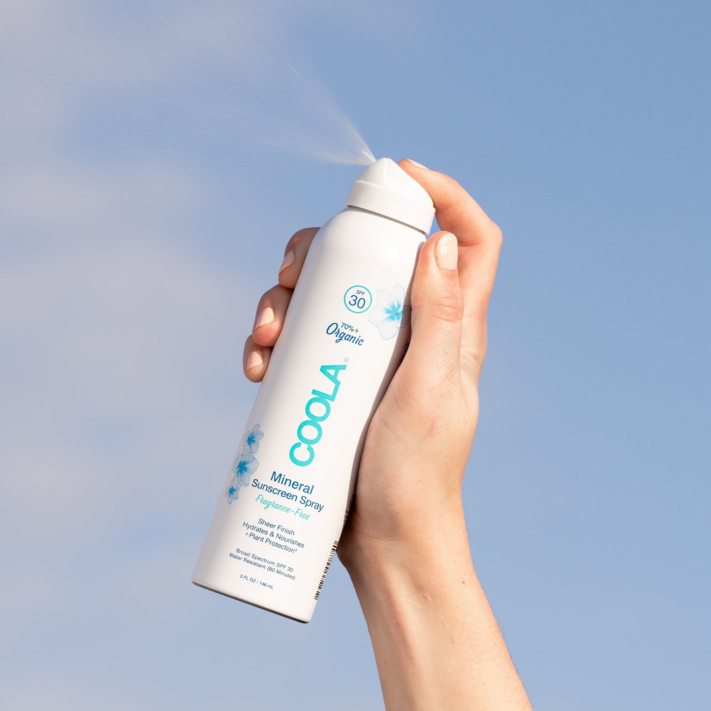 Sunscreen COOLA® Mineral Body SPF 30 Liquid 5 oz. Aerosol Can