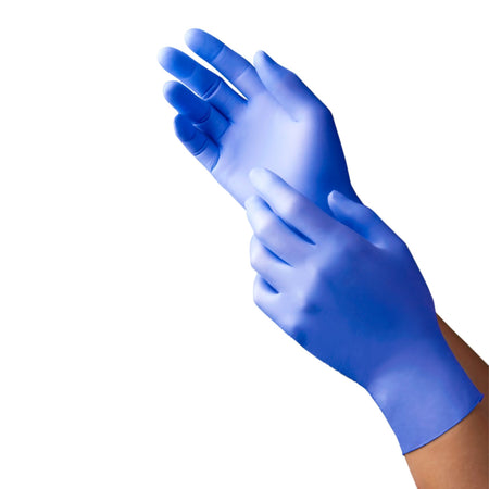 Tronex 9128-05 NEW AGE 9128 Series Nitrile Exam Glove, X-Small, Violet Blue