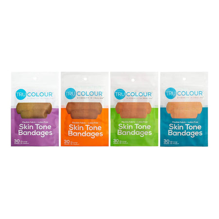 Tru-Colour TCB-400 TruColour Beige / Olive / Brown / Dark Brown Adhesive Strip, 1 x 3 Inch