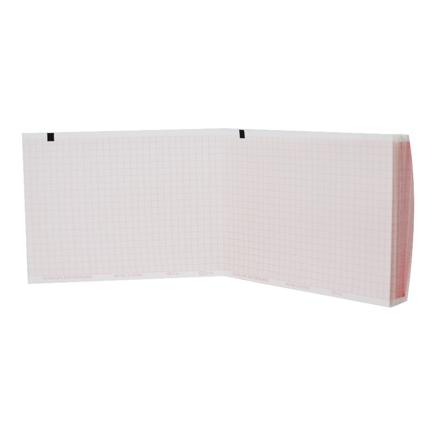 Recording Chart Paper Shiller Z-Fold Red Grid