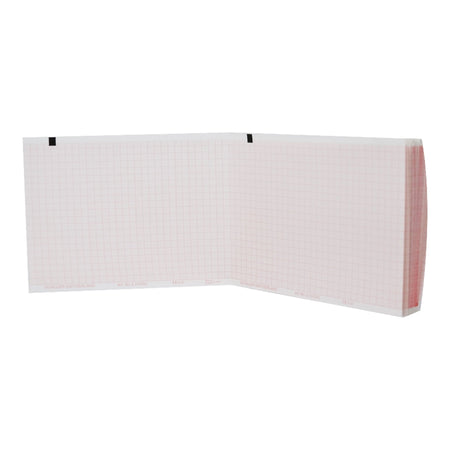 Schiller America 2.157055 Recording Chart Paper Shiller Z-Fold Red Grid