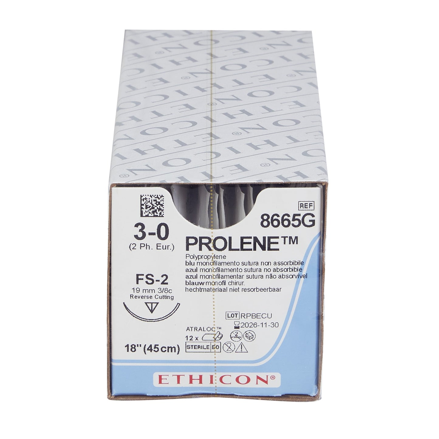 Prolene™ Suture with Needle, Size 3-0