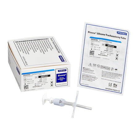 ICU Medical 60PFS35 Bivona FlexTend Plus Pediatric Tracheostomy Tube, Size 2.5