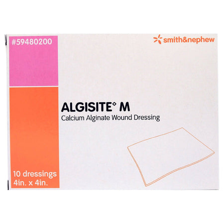 Smith & Nephew 59480200 Alginate Dressing AlgiSite M Calcium Alginate 4 X 4 Inch Square