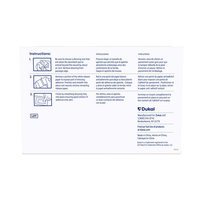 Dukal Island Dressing with Border, 2 x 3 Inch