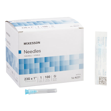 McKesson 16-N231 Hypodermic Needle, 23 Gauge, 1 Inch
