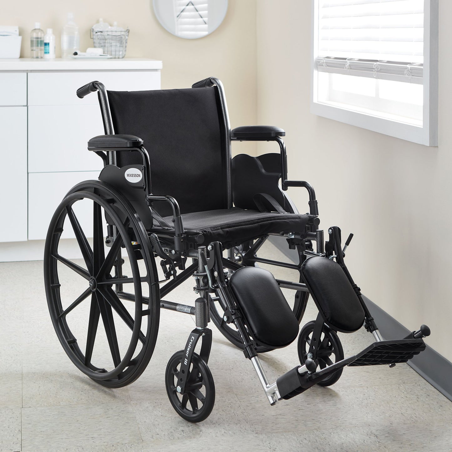 McKesson Wheelchair, 20 Inch Seat Width