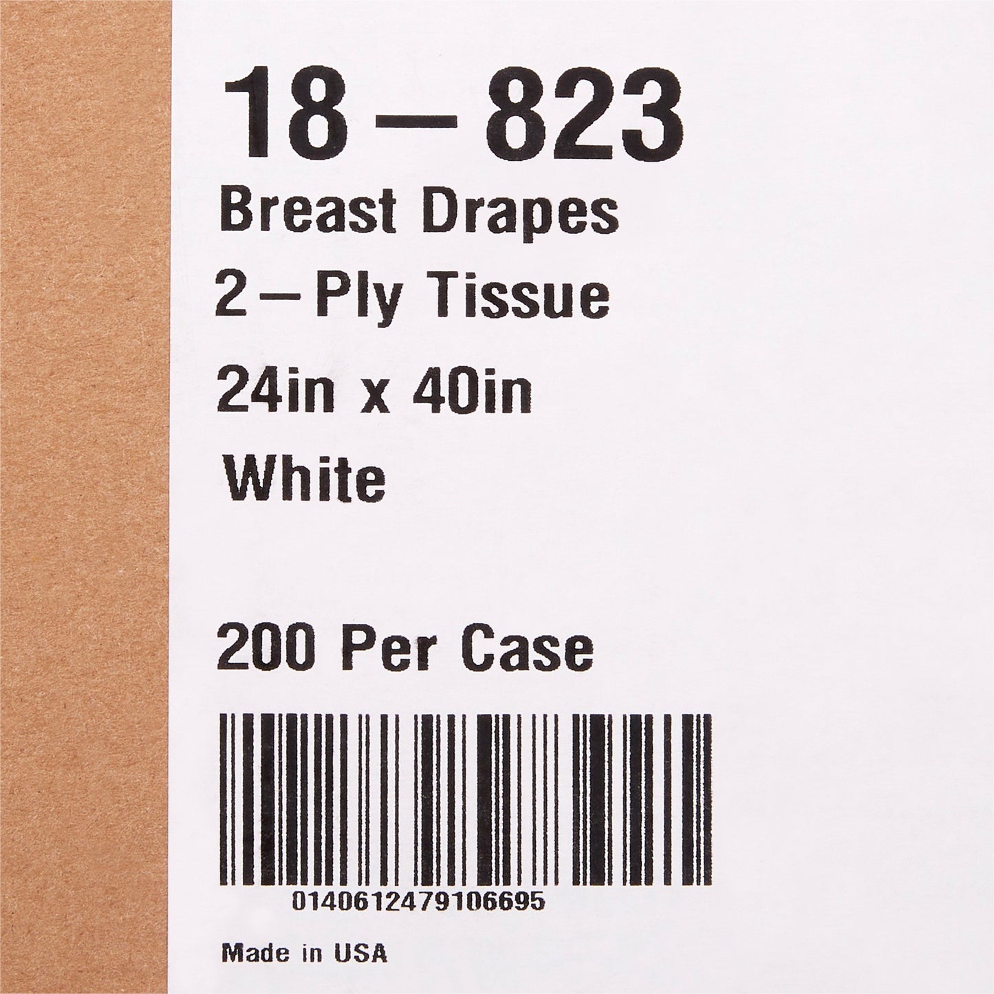 McKesson Nonsterile Breast Drape, 24 x 40 Inch