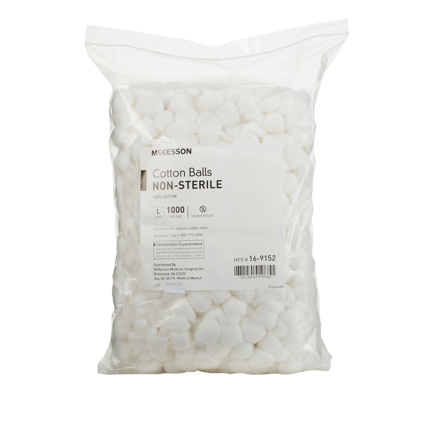 McKesson Nonsterile Cotton Balls, Large