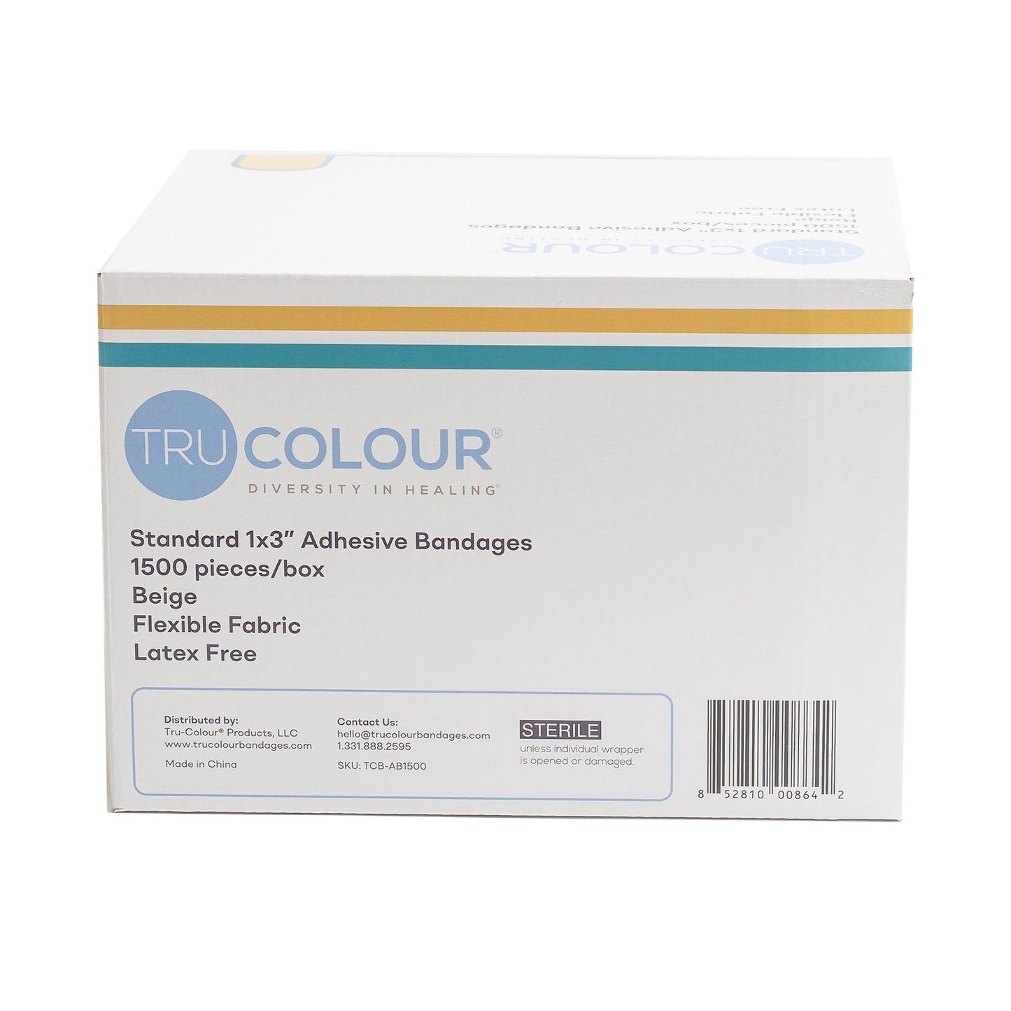 TruColour® Beige Adhesive Strip, 1 x 3 Inch