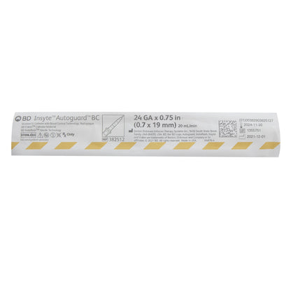 Insyte™ Autoguard™ Peripheral IV Catheter, 24 Gauge