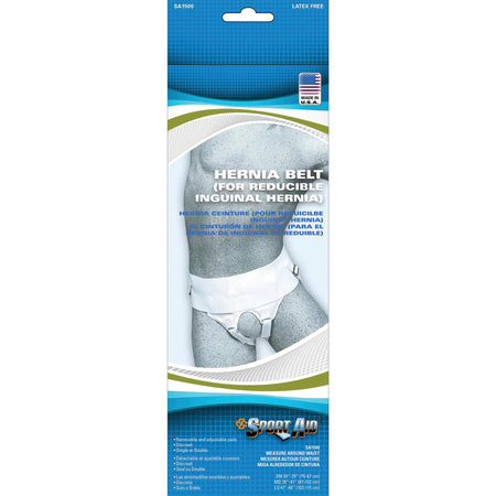 Scott Specialties SA1500 WHI SM Sport-Aid Sport Aid Hernia Belt, Small, White