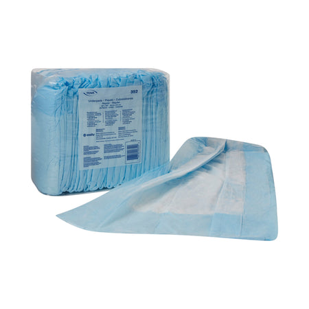 Essity 352 Tena Regular Underpads, Light Absorbency, Blue, Disposable, 23 x 36 Inch