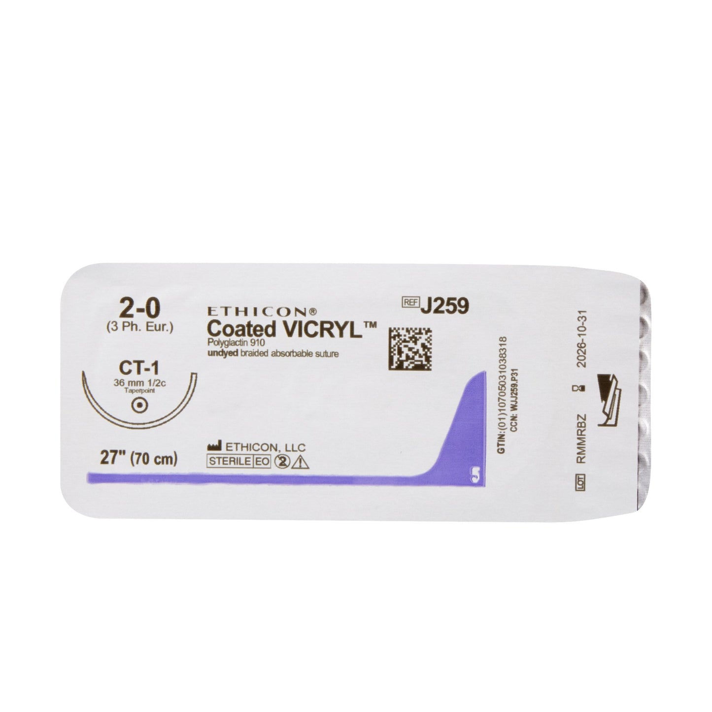 Coated Vicryl™ Suture with Needle