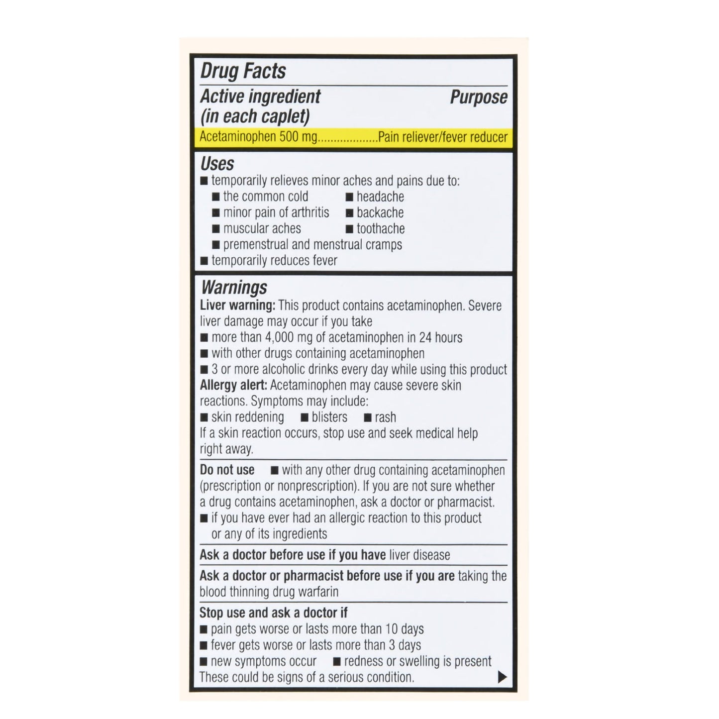 Foster & Thrive™ Extra Strength Pain Relief Acetaminophen 500 mg Caplets