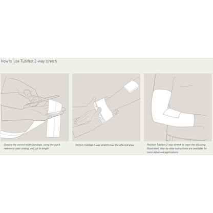 Tubifast® Dressing Retention Bandage Roll, 3 inch x 33 Foot