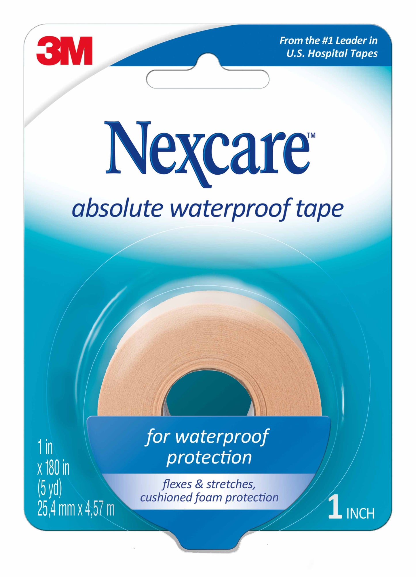 3M™ 731 Nexcare™ Foam Medical Tape, 1 Inch x 5 Yard, Tan