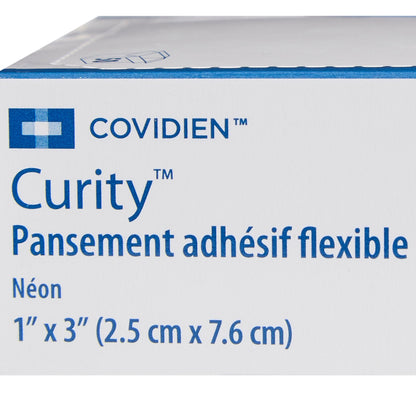 Curity™ Neon Adhesive Strip, 1 x 3 Inch