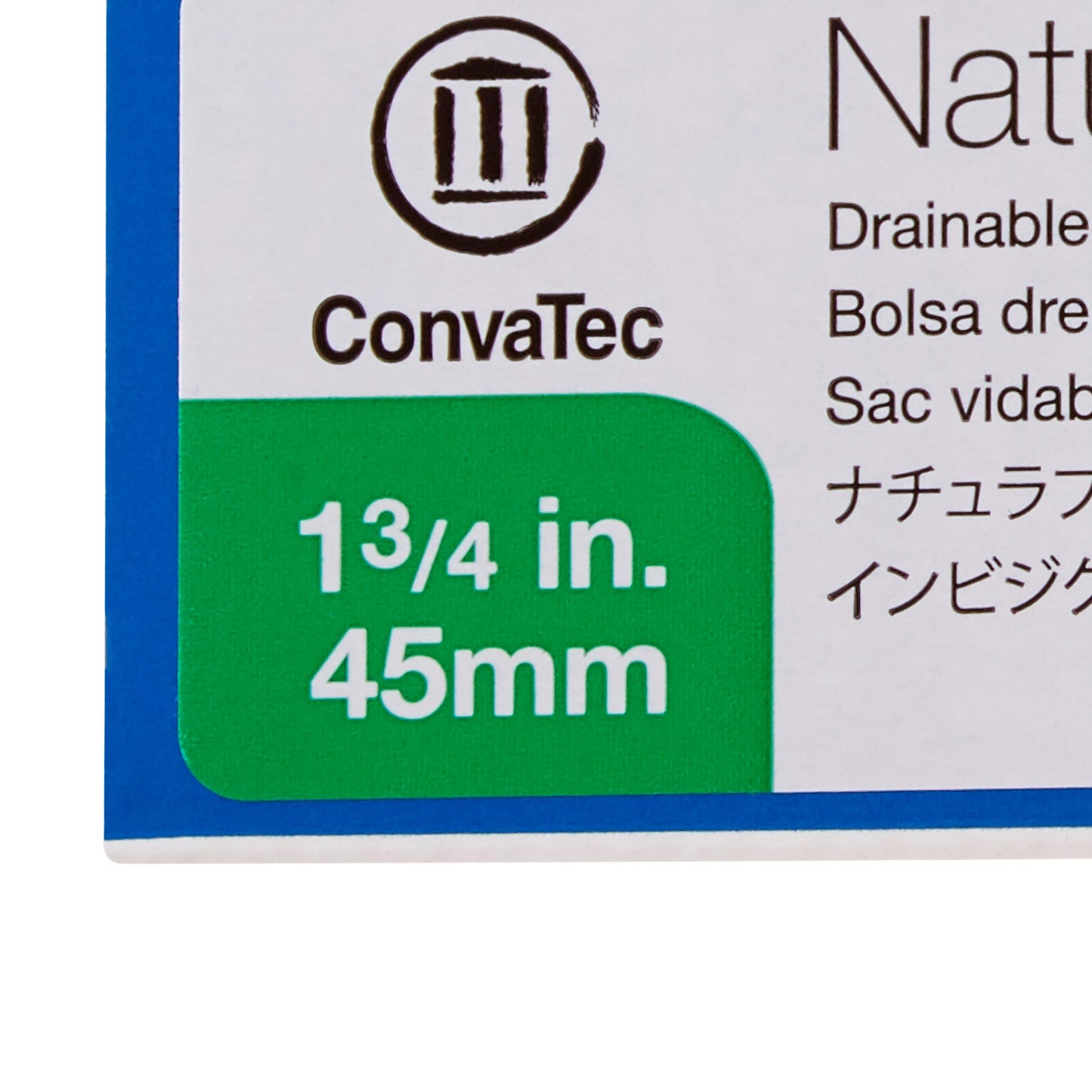 Convatec 416417 Ostomy Pouch Natura® + Two-Piece System 12 Inch Length Drainable