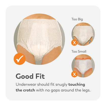 Tranquility 2115 Premium OverNight Disposable Absorbent Underwear, Medium
