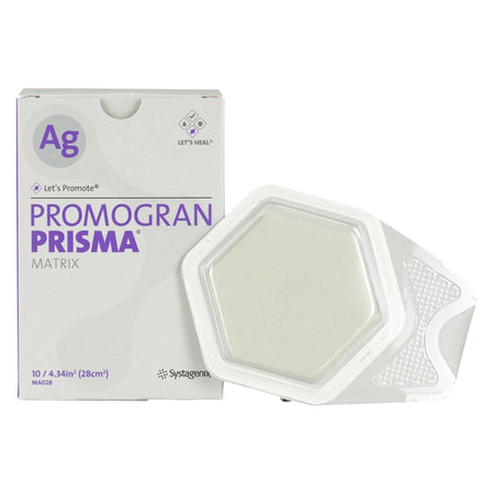 Solventum MA028 Promogran Prisma Matrix Hexagonal Sterile Collagen Dressing with Silver