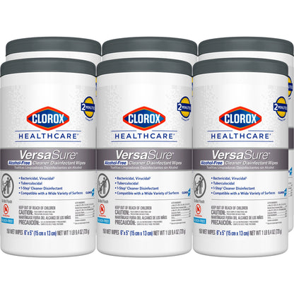 Clorox Healthcare® VersaSure® Cleaner Disinfectant Wipes, Canister