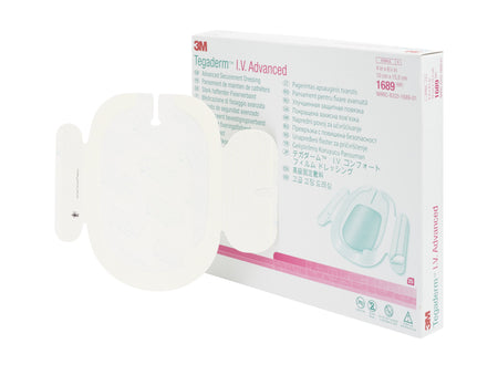 3M 1689 Tegaderm I.V. Advanced Securement Dressing, 4 x 6-1/8 Inch