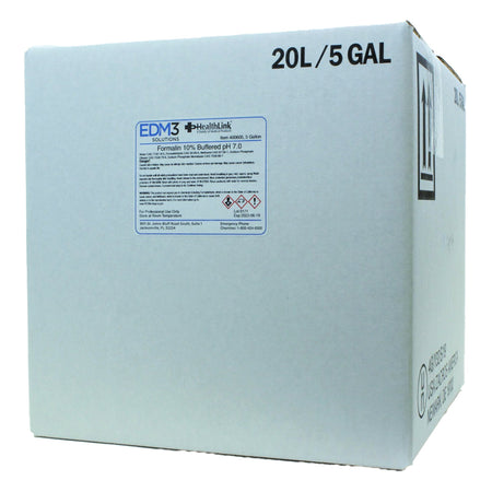 EDM 3 LLC 400605 Healthlink 10% Phosphate Buffered Formalin Histology Reagent, 5-gal. cubitainer