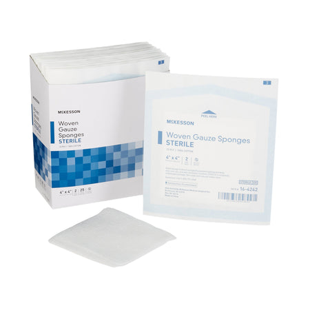 McKesson 16-4242 Sterile Gauze Sponge, 4 x 4 Inch, 12-Ply