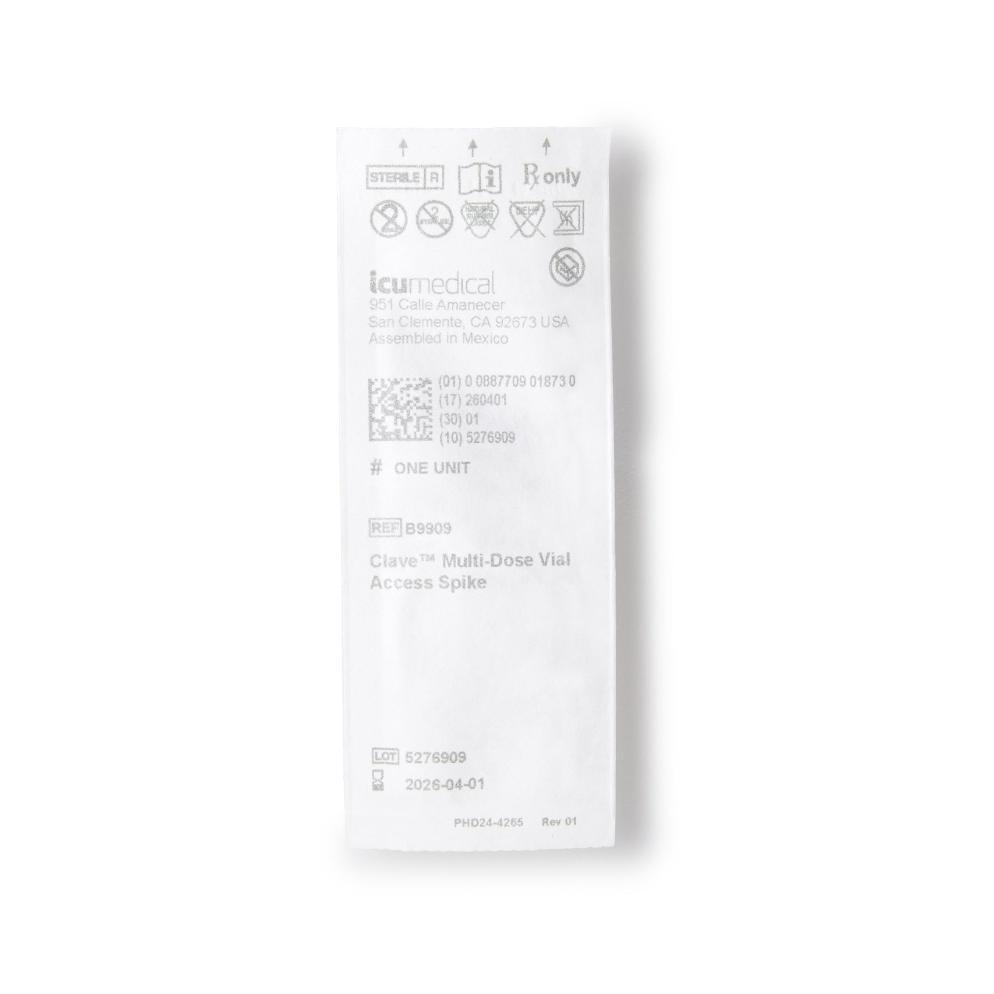 Bravo 24 Vial Access Spike by ICU Medical product image - view 2