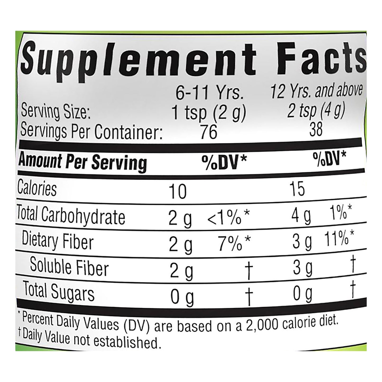 Benefiber® Prebiotic Fiber Supplement, 5.4-ounce bottle