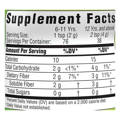 Benefiber® Prebiotic Fiber Supplement, 5.4-ounce bottle