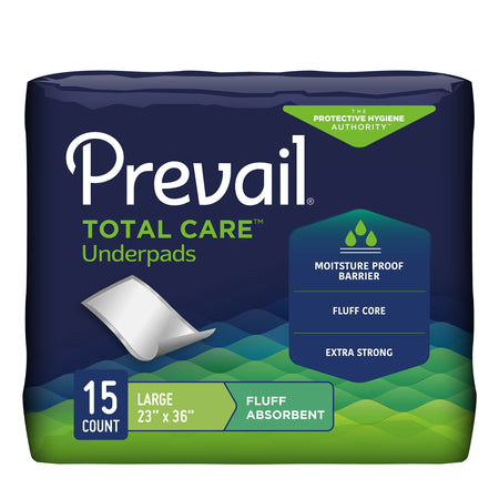 First Quality UP-120/1 Prevail Total Care Fluff Underpads, Large