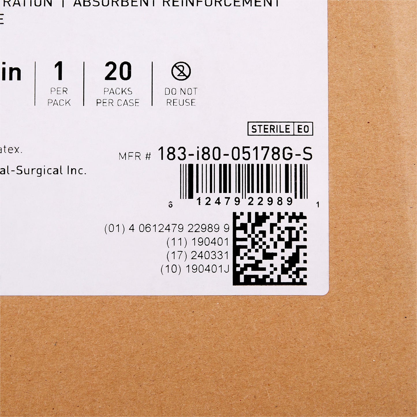 McKesson Sterile Minor Procedure Drape, 48 x 60 Inch